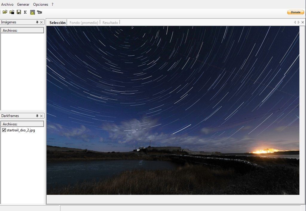 Software para astrofotografía: Startrails